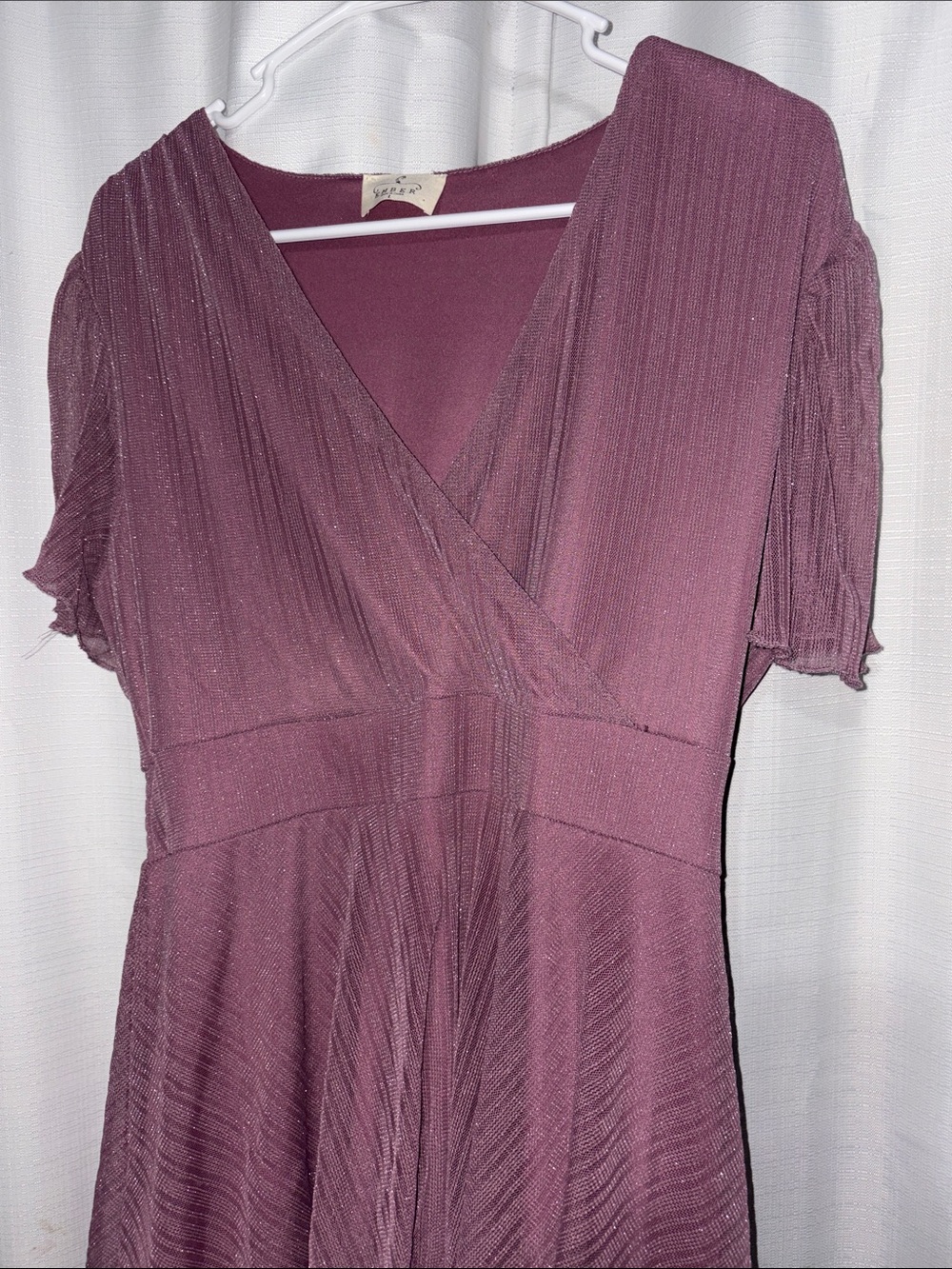 Ember - Tiered Lavender Maxi layered - Dress with Subtle Shimmer Worn Once - L - Picture 13 of 13